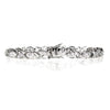 Women's Xoxo Hugs Kisses CZ Tennis Bracelet 7.5"
