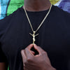 Large Jesus Christ full Body Charm Necklace Set 24"