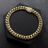 8MM Iced Out Cuban Chain Link Bracelet 9"