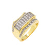 Men's Iced out Hip Hop CZ Ring Size10-11