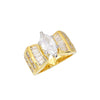 Women's Marquise Gold Cubic Zirconia Engagement Ring Size7,8,9