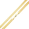 6MM Gold Frosted Cuban Chain Necklace 20"24"