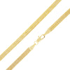 4MM Gold Classic Herringbone Chain Necklace 18"20"24"30"