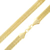 7MM Gold Classic Herringbone Chain Necklace 20"24"30"36"