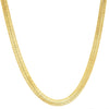 7MM Gold Classic Herringbone Chain Necklace 20"24"30"36"