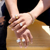 Men's Classic Iced Out Rhodium Plated Ring CZ Size10-11