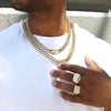 10MM 14K Gold Hidden Lock Curb Chain link 24" 30" 36"