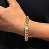 8MM Iced Out Cuban Chain Link Bracelet 9"