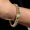 8MM Iced Out Cuban Chain Link Bracelet 9"