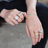 Men's Iced out Hip Hop CZ Ring Size10-11