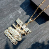 Large No limit Record Hip-Hop Pendant Necklace 36"