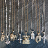 Textured B Shape Initial Hip-Hop Pendant in 30"