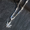 Marijuana CZ Hip-Hop Pendant Necklace in Silver Plated 30"