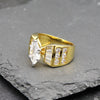 Women's Marquise Gold Cubic Zirconia Engagement Ring Size7,8,9