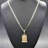 Small Handcrafted Jesus Charm Necklace Set 24"