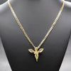 Little Angel Charm Pendant Necklace Set 24"