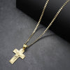 Diamond Cut INRI Crucifix Handmade Pendant Necklace Set 24"