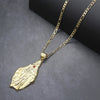 Large Saint Virgin Mary Charm Necklace Set 24"
