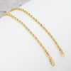 3MM Women's Gold Classic Rope Chain Anklet Foot Jewelry 10"