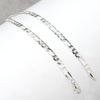 4MM Women's Silver Classic Figaro Chain Anklet Foot Jewelry 10"