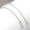 4MM Women's Silver Rope Chain Anklet Foot Jewelry 10"