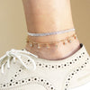 4MM Women's Silver Concave Textured Mariner Chain Anklet food Jewelry 10"