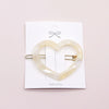 Women's Heart Shape Barrette Hair Clips 1pcs