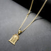 Small Handcrafted Jesus Charm Necklace Set 24"