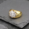 Men's Round Cluster CZ Bling Ring Size10-11