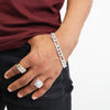 Men's CZ Elevated Cluster Ring in 14K Gold Plated Size10-11