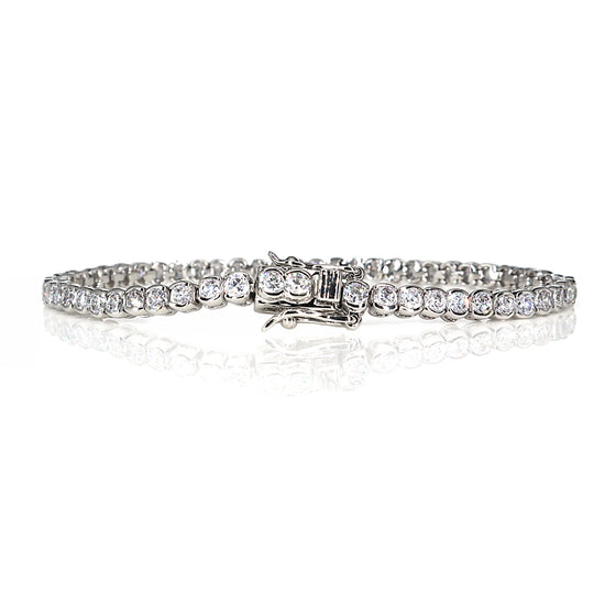 Women's Round Cut Stunning Cubic Zirconia Tennis Bracelet 7.5"