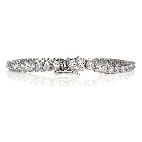 Women's Round Cut Prong setting Cubic Zirconia Tennis Bracelet 7.5"