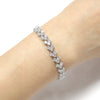 Women's Clustered Cubic Zirconia Tennis Bracelet 7.5"