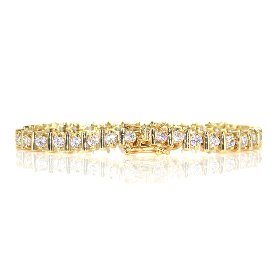 Women's Bar Cubic Zirconia Tennis Bracelet 7.5"