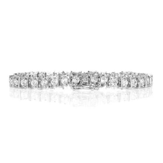 Women's Bar Cubic Zirconia Tennis Bracelet 7.5"