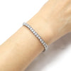 Women's Rectangle Shape Cubic Zirconia Tennis Bracelet 7.5"