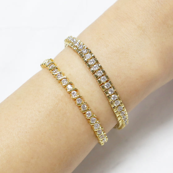 Women's Stunning Cubic Zirconia Tennis Bracelet 7.5"