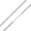 4MM Silver Classic Herringbone Chain Necklace 18"20"24"30" S1500