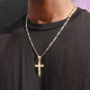 Two Tone Crucifix Cross Jesus Pendant Unisex