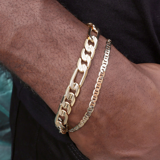 4MM Unisex Classic Mariner Chain Bracelet 8"