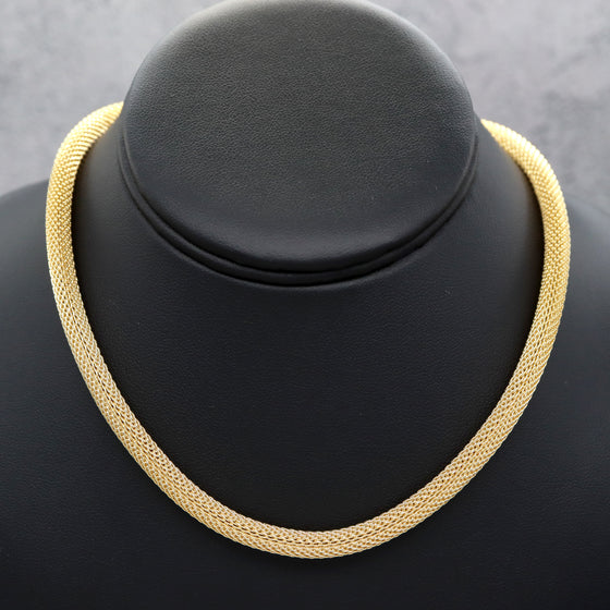 Women's Hollow Mech Chain Choker Necklace 16"