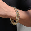 10MM Men's Special Box Lock Cuban Chain Link Bracelet 9"