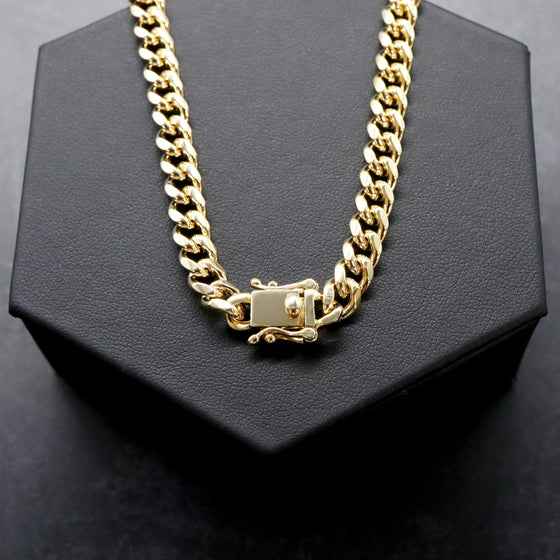6MM Men's Special Box Lock Cuban Chain Link Bracelet 9"