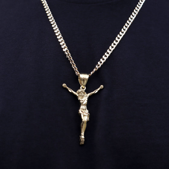Large Jesus Christ full Body Charm Necklace Set 24"