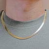 6MM Gold Classic Herringbone Chain Necklace 20"24"30"