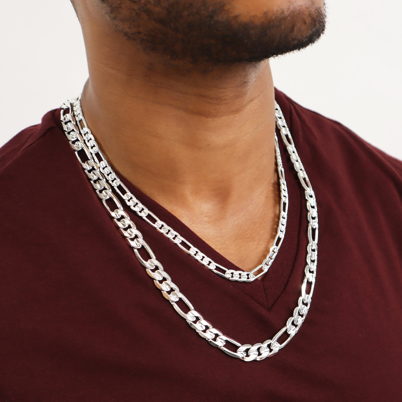 日本未入荷☆KING ICE☆8MM FIGARO CHOKER SET Choker Sets | Hip Hop Chains | King Ice