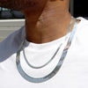 5MM Silver Classic Herringbone Chain Necklace 16"18"20"24"30" S2000