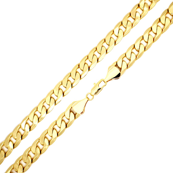 12MM Gold Classic Cuban Chain Necklace 20"24"30"36"