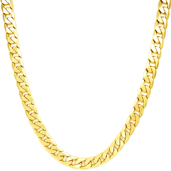 12MM Gold Classic Cuban Chain Necklace 20"24"30"36"