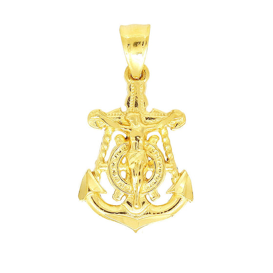 Medium Hand made Gold Anchor Charm